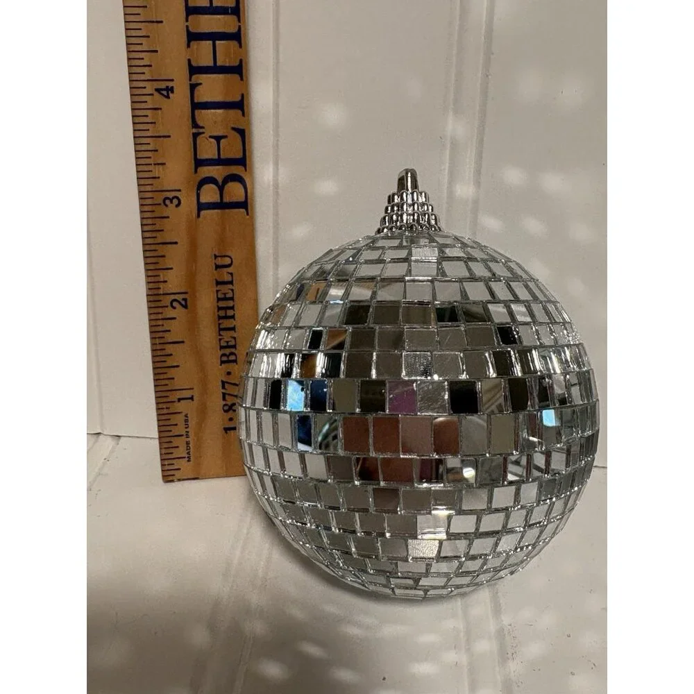15Pcs Glass Mirror Disco Balls Christmas Tree Ornament Decoration Mix Sizes - Picture 6 of 8